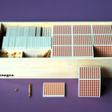 Montessori - the golden bead material - build numbers from 1 - 9999