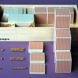 Montessori - the golden bead material - build numbers from 1 - 9999